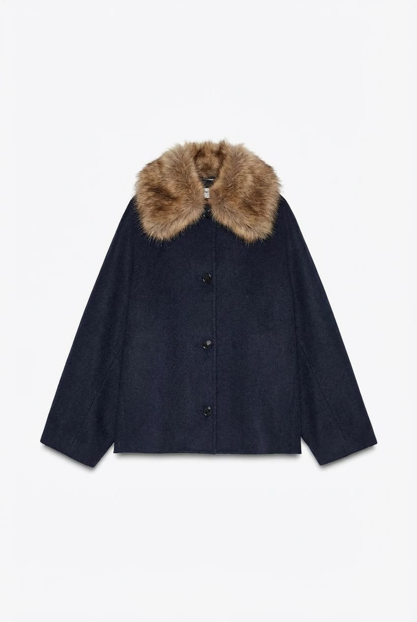 Fur collar jacket
