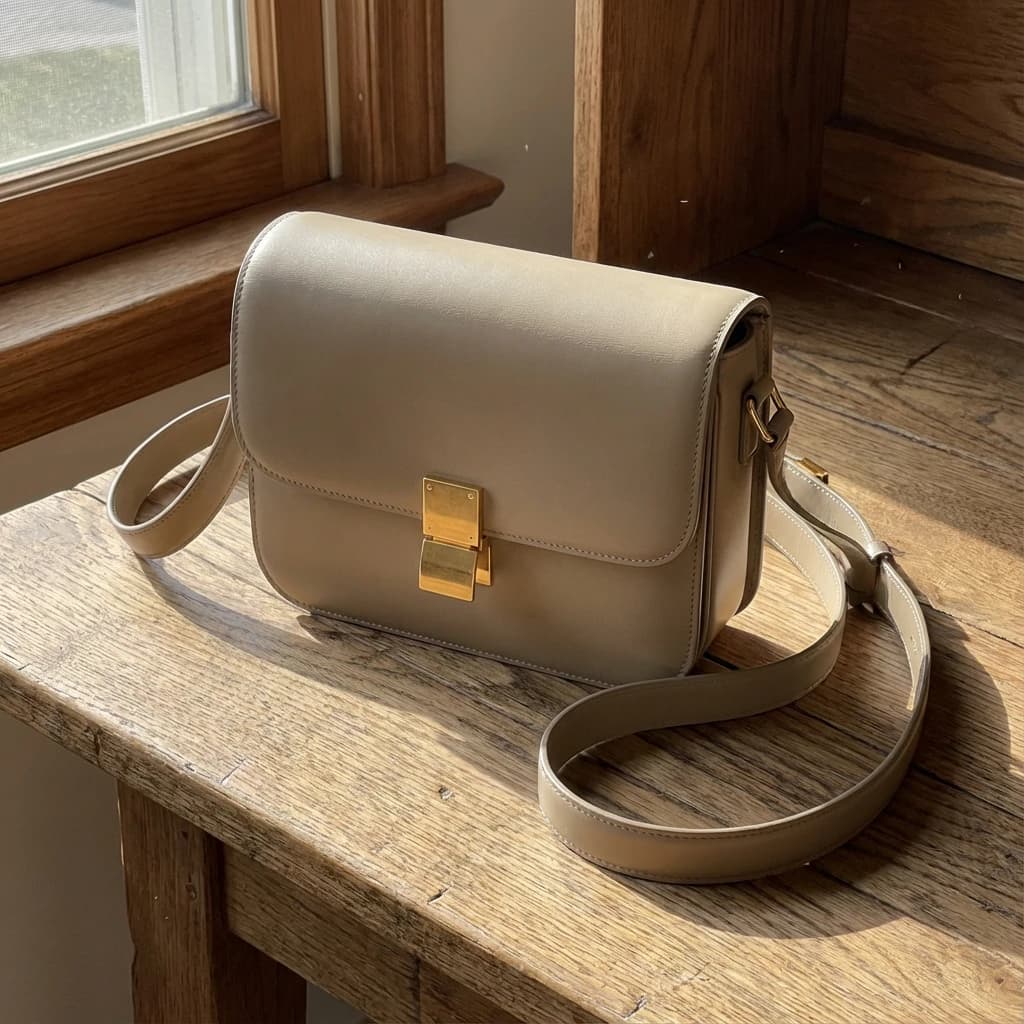 Bolso tote sobre el escritorio