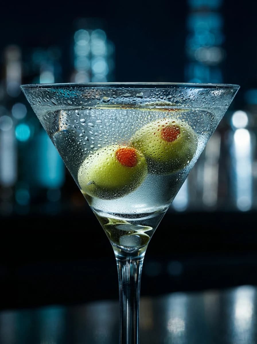 Referencia de utilería: copa de martini