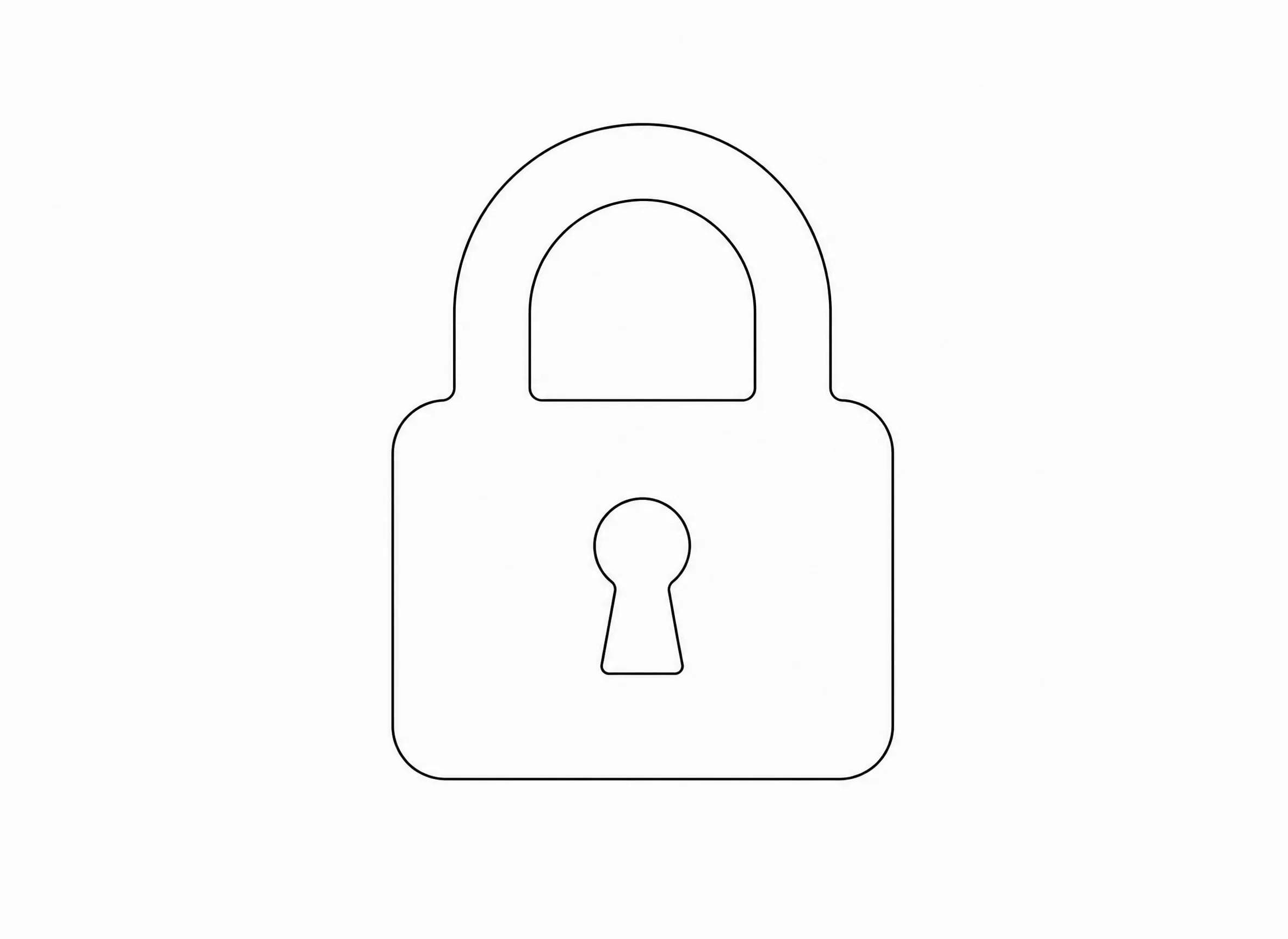 Représentation abstraite minimaliste d’un espace créatif sécurisé